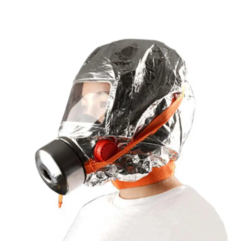 Full Face Respirator Cover For Fire Full Face Cover With Filter Anti-Fog Nose Shield With Filter Reusable Escape Breath