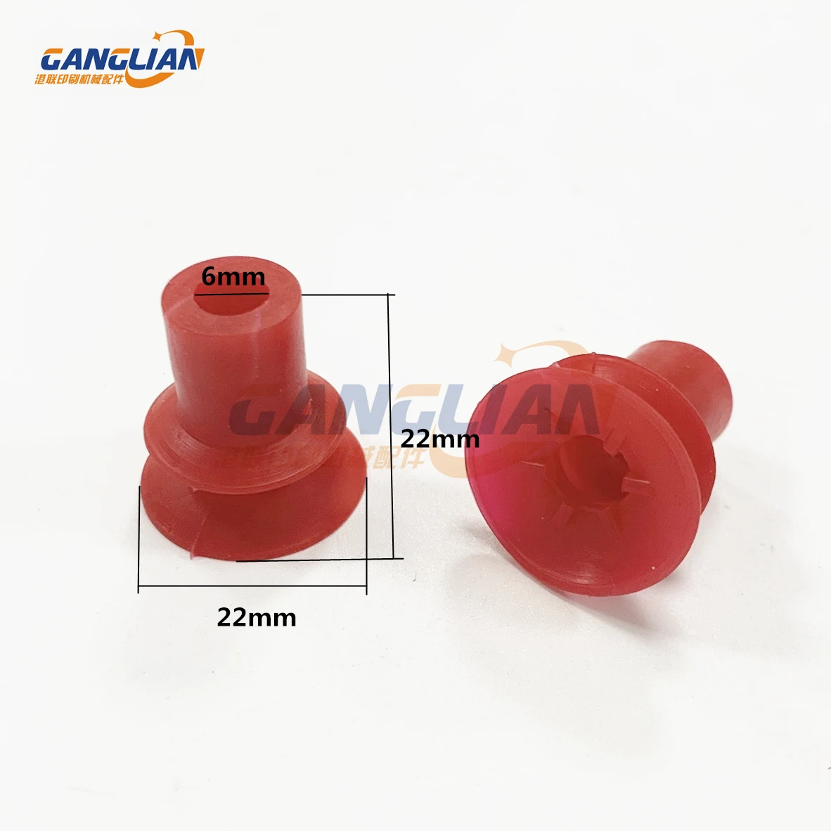 

100 Pieces Toko Rubber Sucker RS321 Nozzle Suction Cup For Offset Printing Machinery Suckers