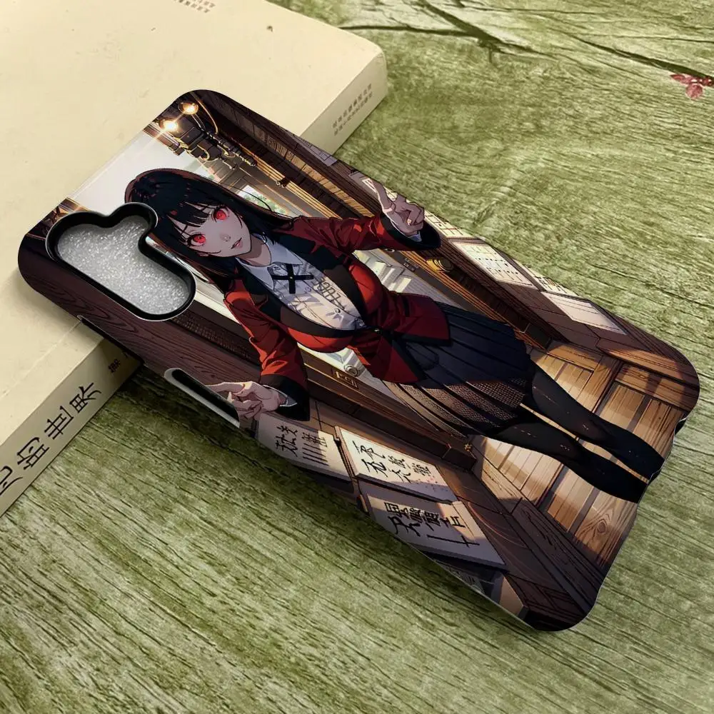 

Yumeko Jabami Phone Case For SamsungS25 Film Shell GalaxyS24Ultra 23plus S22 21 A56 36 26 16 Luxury Double Layer Cover