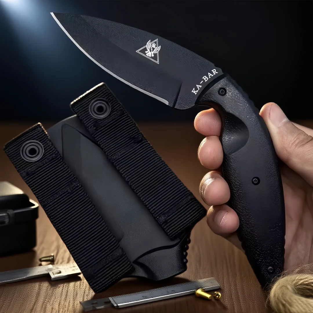 

The KA-1482 tactical straight knife is a portable self-defense knife, an emergency tool for camping, mountaineering and fishing