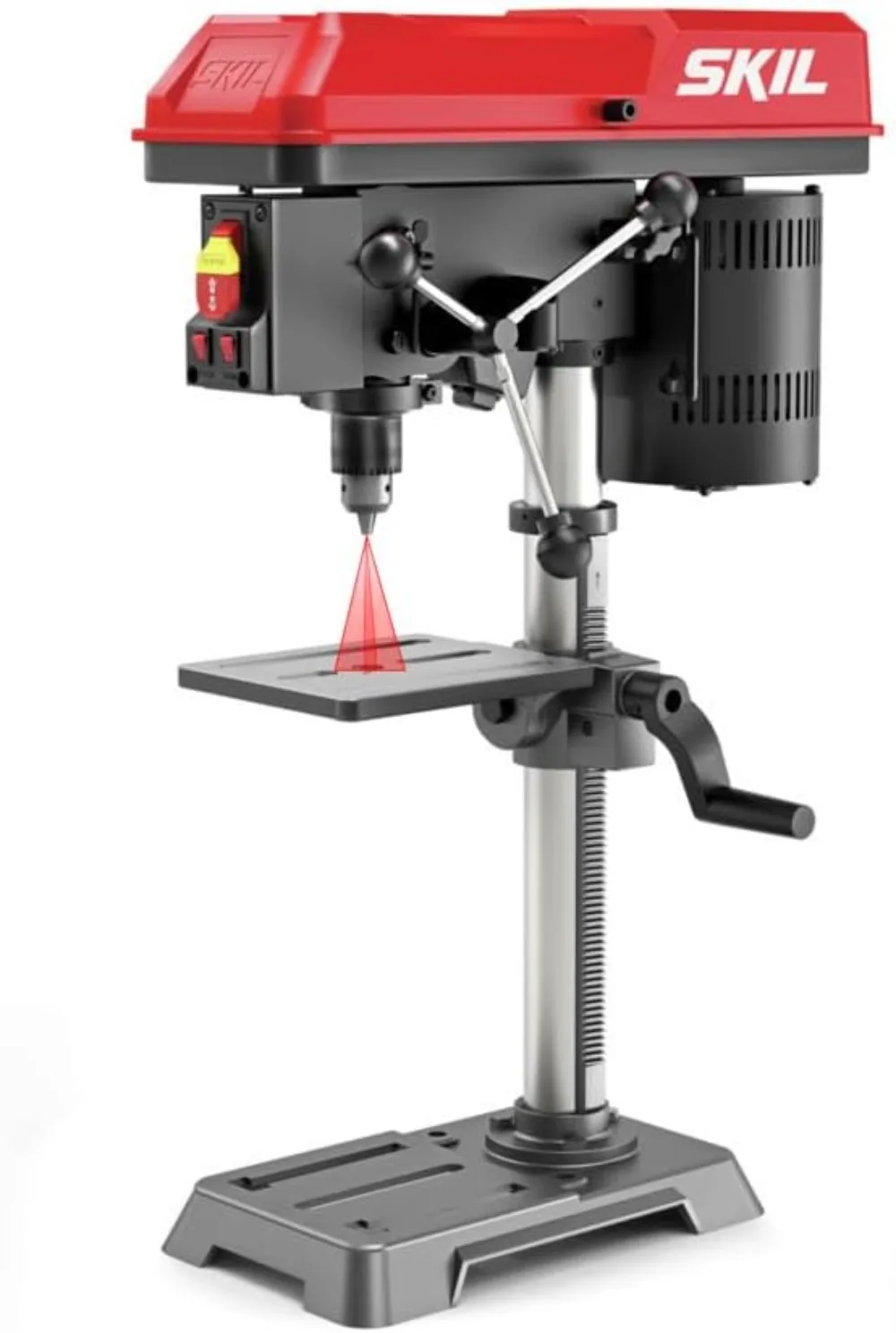 6.2 Amp 10 In. 5-Speed Benchtop Drill Press with Laser Alignment & Work Light