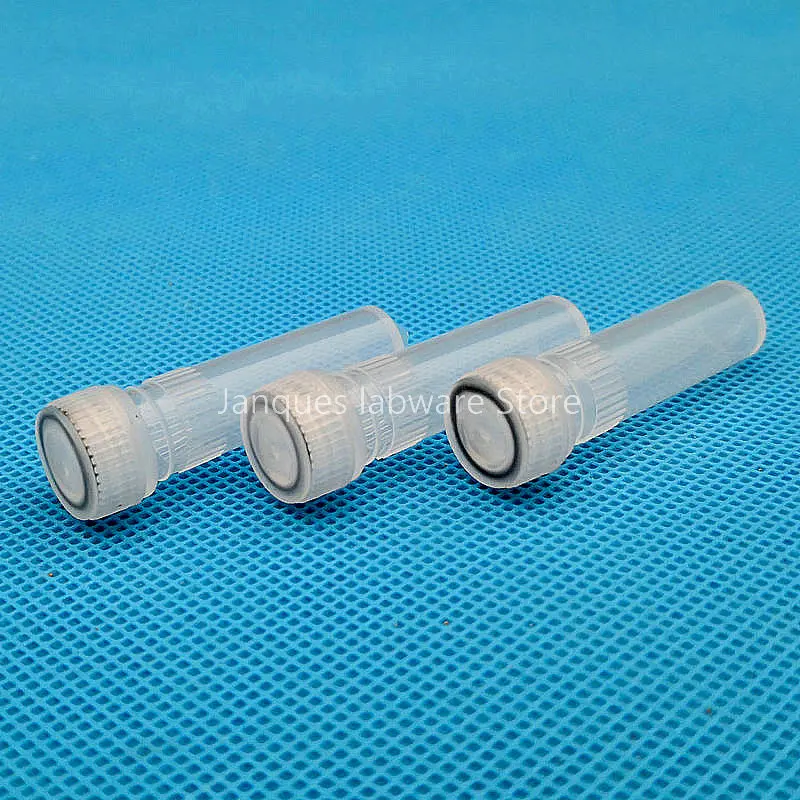 Laboratory 2ml Plastic Freezing Tubes Conical Bottom Biological Sample Cryovials With Gasket Cryo Tube