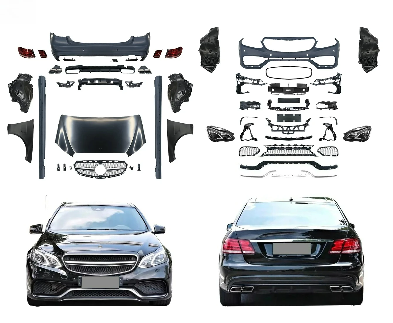 

High-Quality ForMercedesBenz W212 Wide Body Style PP Body Kit 2009-2013/2014-2015