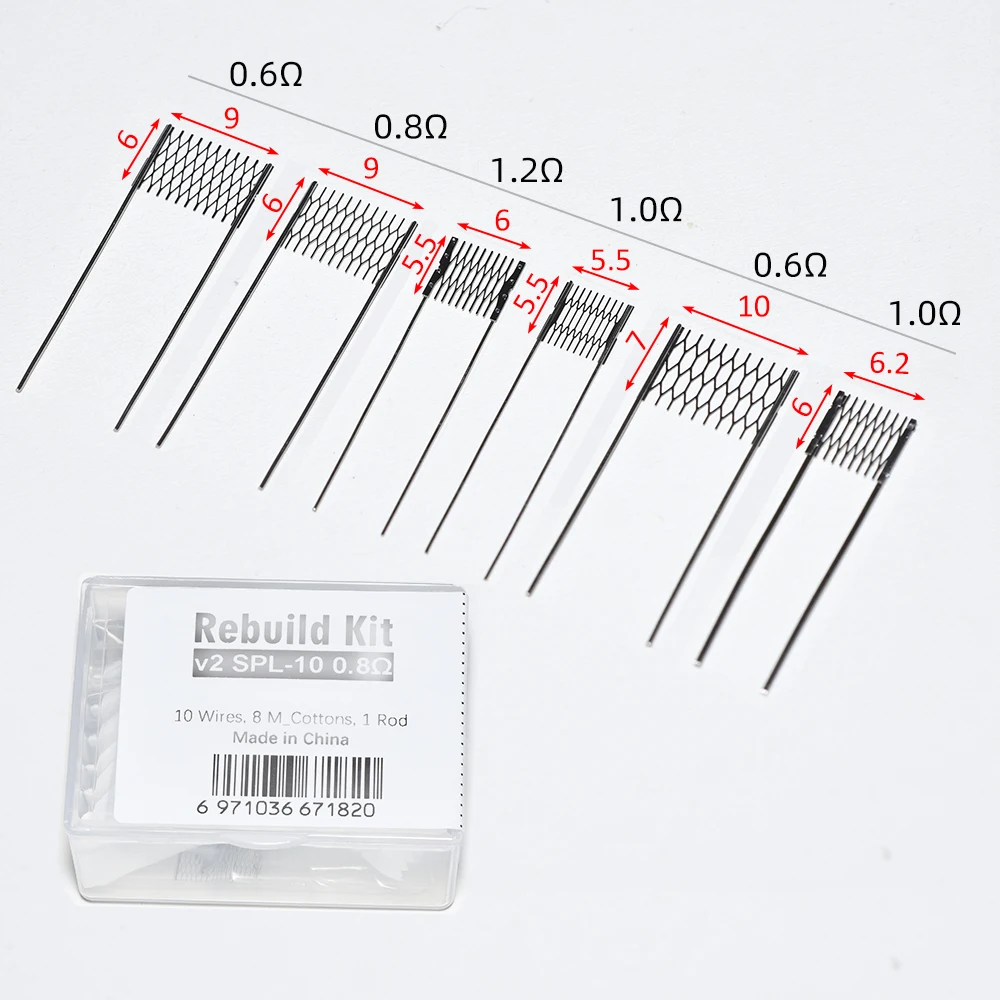 6 modelos de reparación SPL herramienta de taladro alambre 1,0/1,2/0,6/0,8 resistencia al calor suave