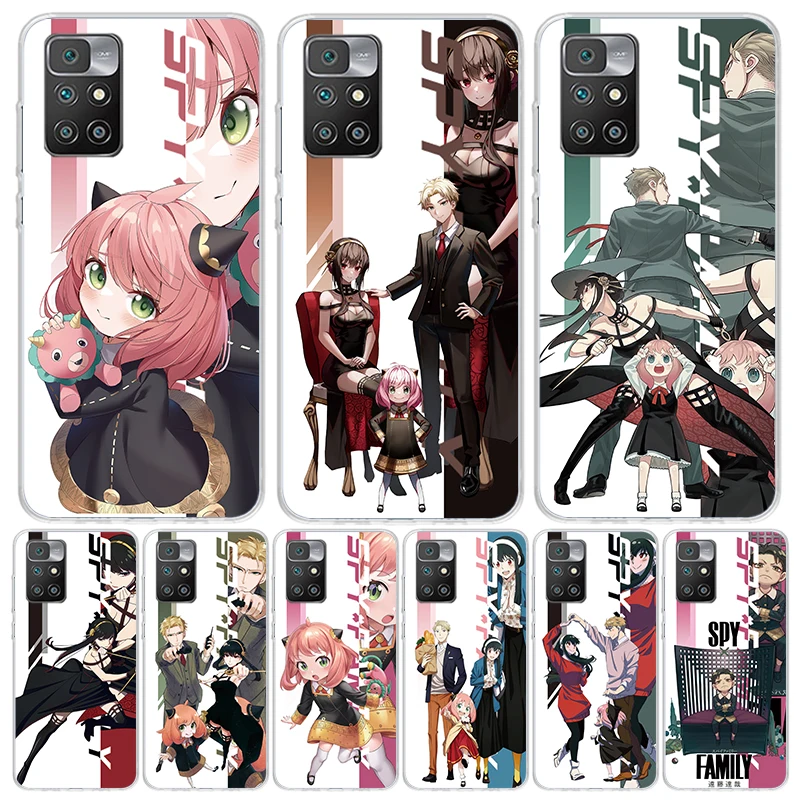 Anime Spy Family Anya Case Phone Cover for Xiaomi Redmi 12 12C 10 10C 10A 9 9C 9A 9T 8 8A 7 7A 6 Pro 6A S2 K20 K30 K40 Trend Fun