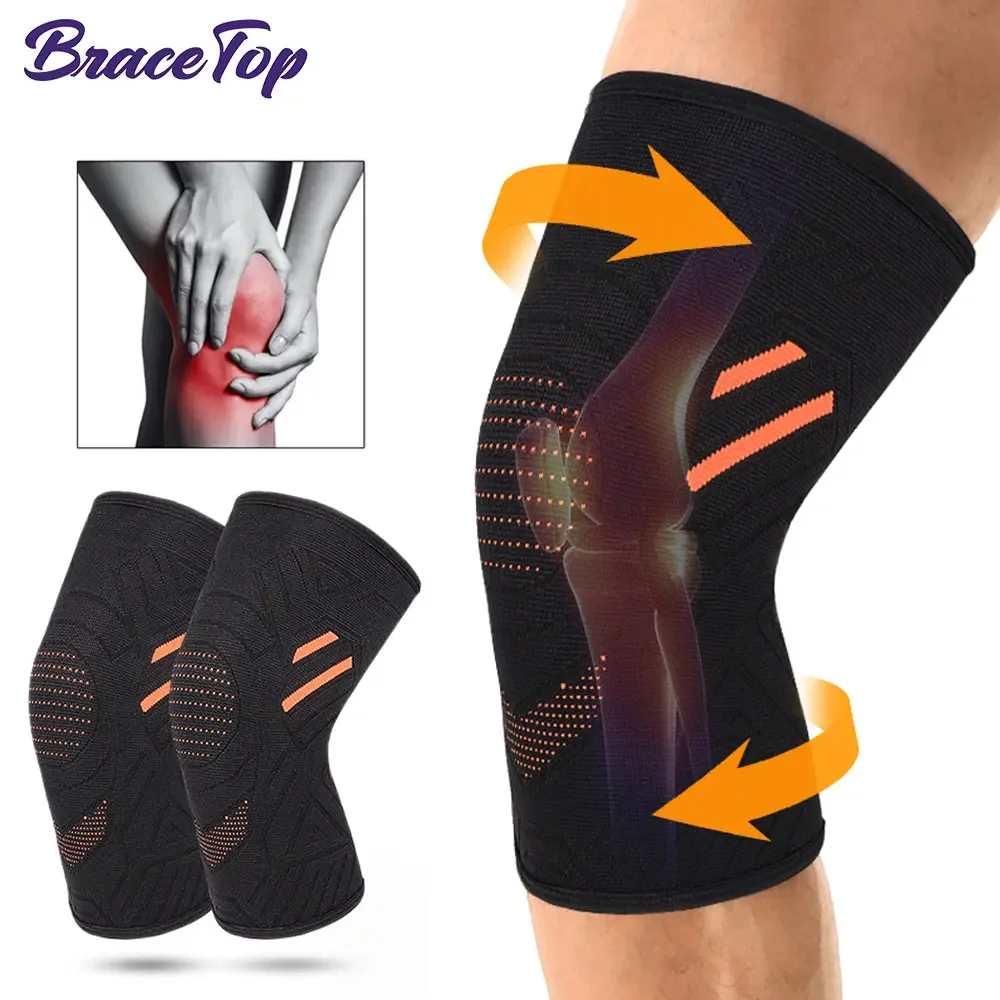 1 Pcs Knee Braces for Leg Pain - Men and Women Compression Sleeve, Knees Support for Meniscus Tear, ACL & Arthritis Pain Relief