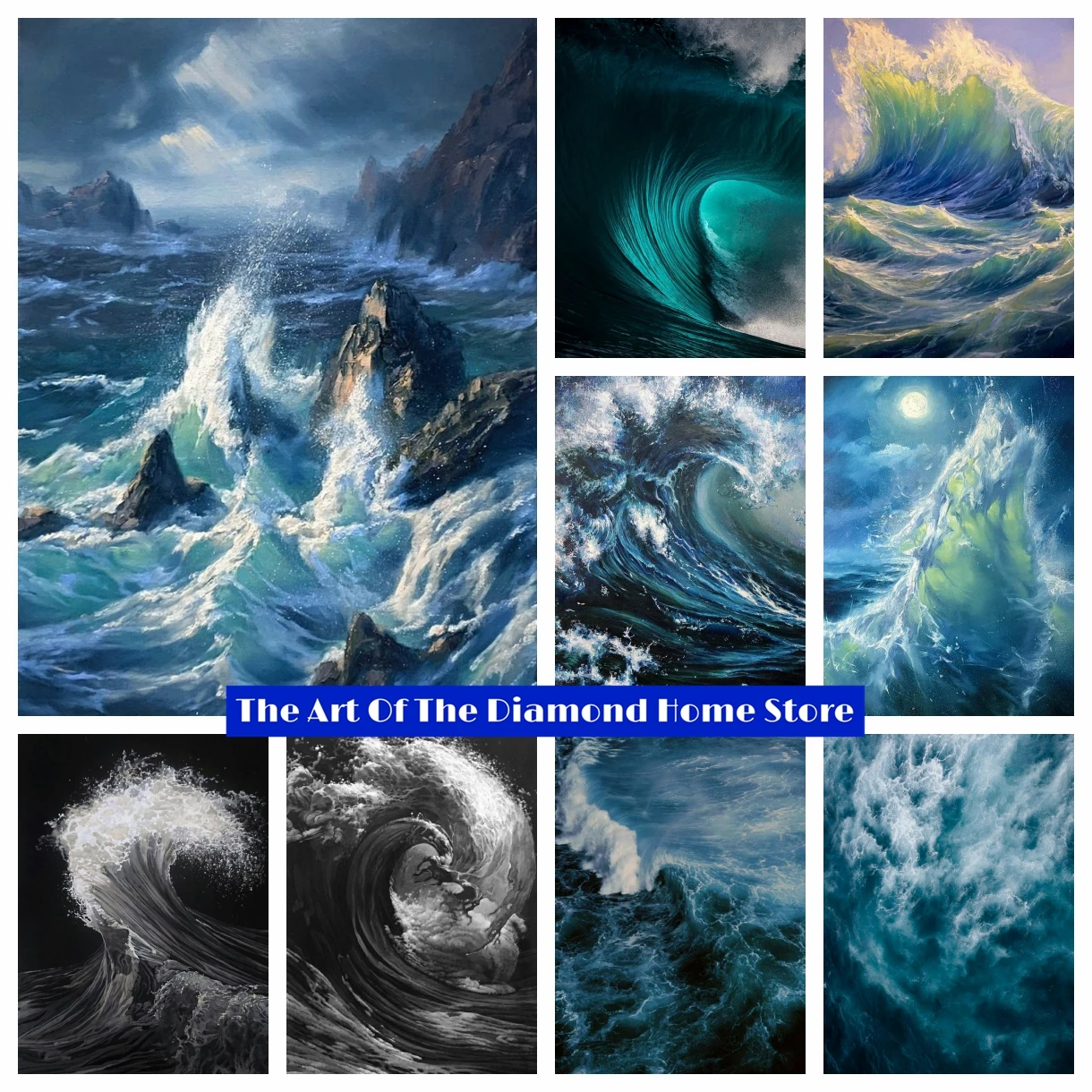 

Fantastic Seascape 5D AB Drills Diamond Painting Embroidery Cross Stitch Fairy Tale Landscape Art Rhinestone Mosaic Child Gifts