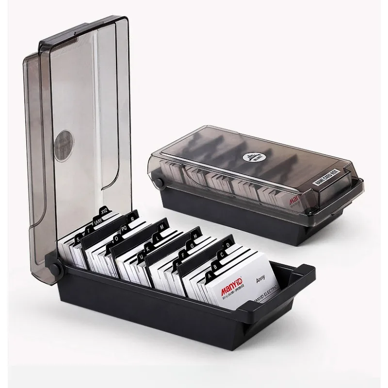 Large Capacity Business Card Holder Card Storage Organizer Professional Business Card Case for Office Business Card Organization
