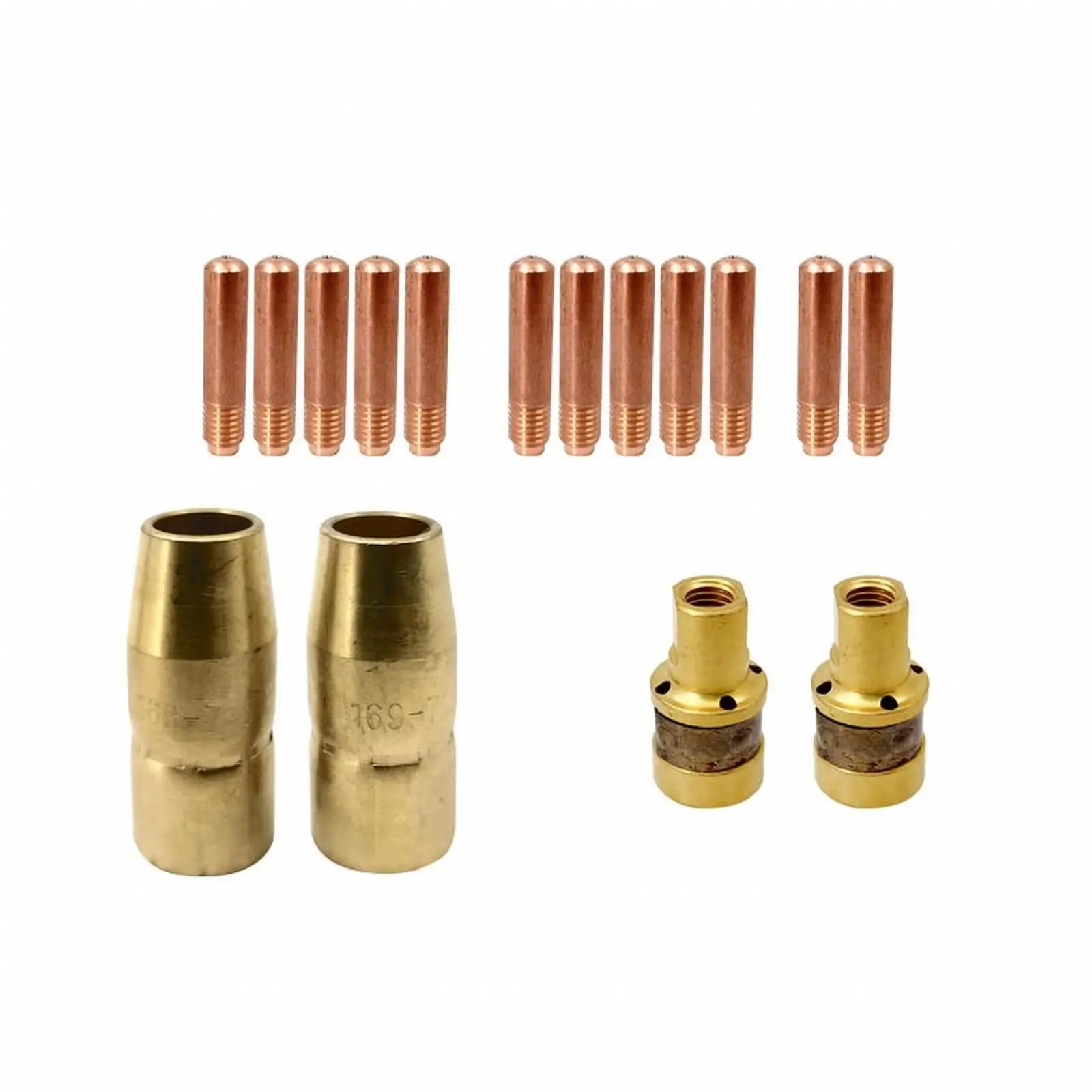 16 Pieces MIG Torch Maintenance Parts Assortment Long Performance MIG/wire-Fed Brazing Torch Accessory Assortment Replacement