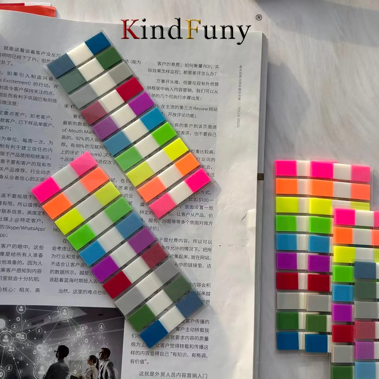 Six Packs of  Transparent Sticky Notes Page Markers Book Tabs Index Sticky Notes Bookmarks Memo Pad Notepad Stickers Stationery