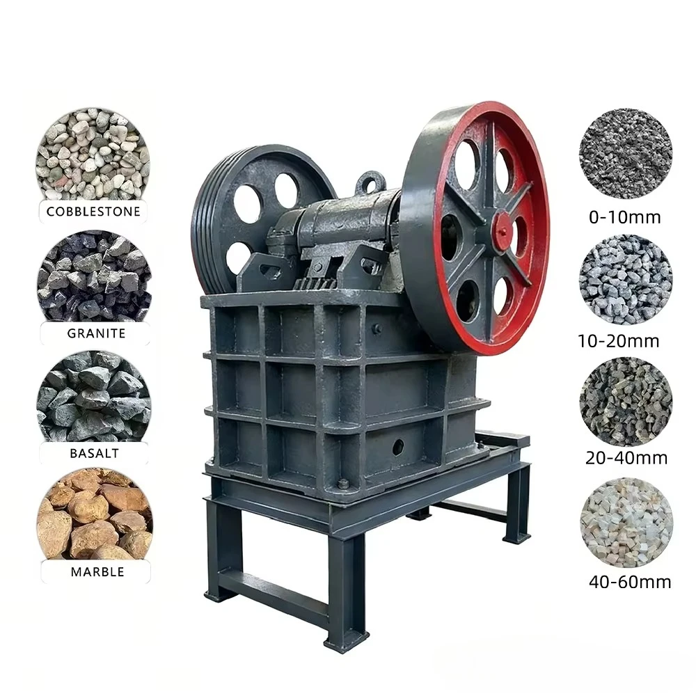 New 200*300 Jaw Crusher for Gold Mining Stone Crushing Line up to 10t/h Capacity Power Engine-Driven for Long Service Life