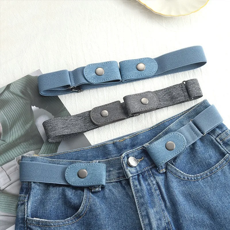 Invisible Lazy Belt with No Trace Elastic Belt Neutral Korean Decorative Elastic Jeans Belt Dress Belt Fashion Belt