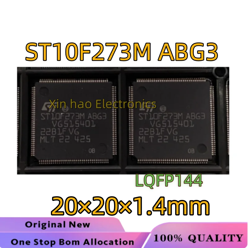 1-10pcs/lot New Original ST10F273M ABG3 ST10F273 LQFP144 20×20×1.4mm Automotive Computer Board IC Chips In Stock