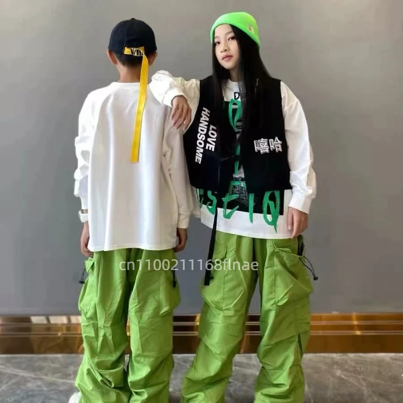 Children's Hip-hop Street Dance Performance Costume, Boys' Hip-hop Vest Set, Girls' Jazz Dance Runway Show Costume