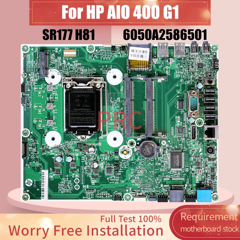 

For HP AIO 400 G1 Desktop Host Board 6050A2586501 737185-001 737340-601 SR177 H81 Computer Motherboard Full Tested