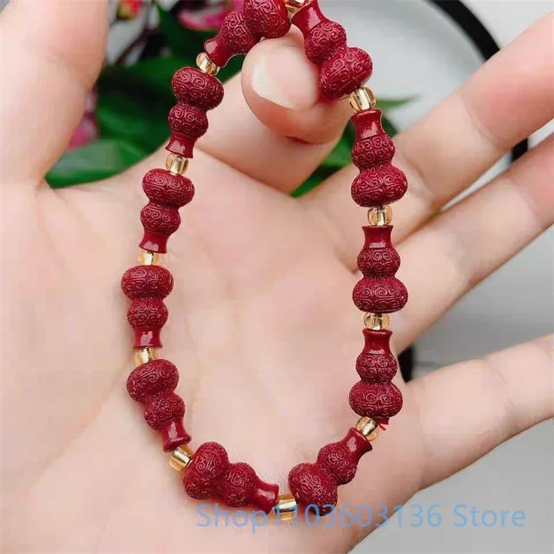 سوار الزنجفر الطبيعي النقي منحوت يدويًا سوار مجوهرات بوذي على شكل قلب سوار على شكل زهرة للرجال خرز الزنجفر الفاخر