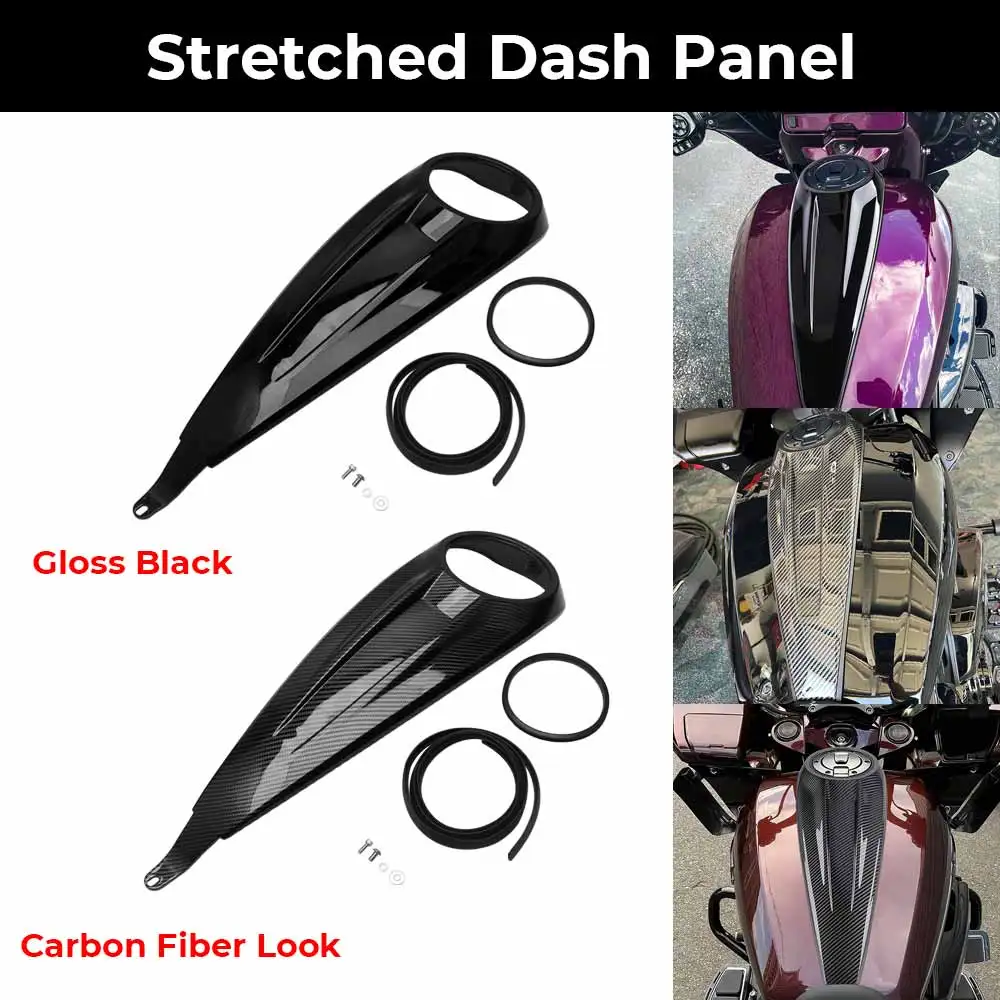 Motorcycle Front Fuel Tank Console  Cover /Gas Tank Dash Panel Black For Harley 2023-later FLHXSE FLTRXSE 2024-later FLHX FLTRX