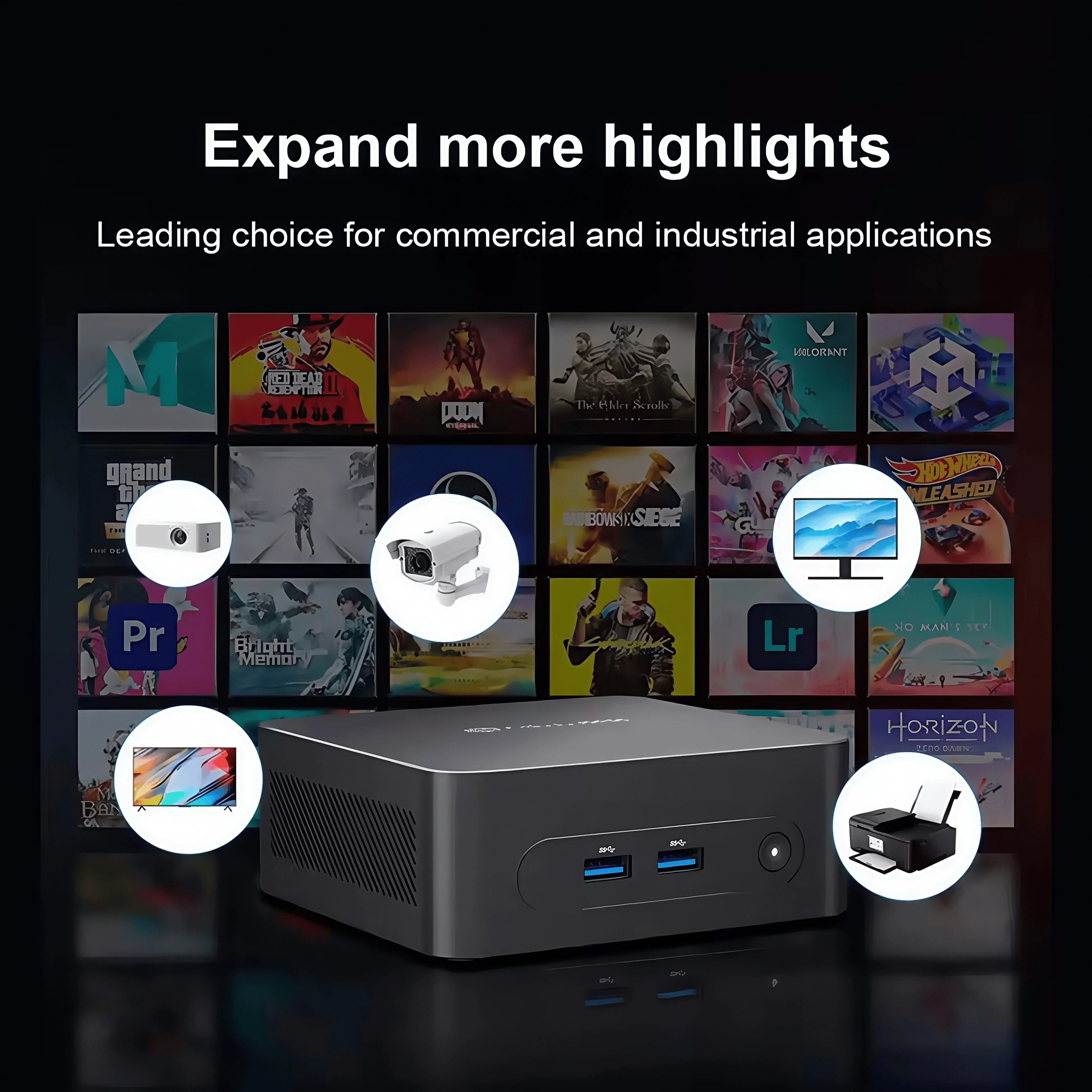 MLLSE M2 Plus Mini PC Intel Celeron 5205U DDR4 8 GB RAM 256 GB ROM Windows 11 Pro WiFi 5 BT4.2