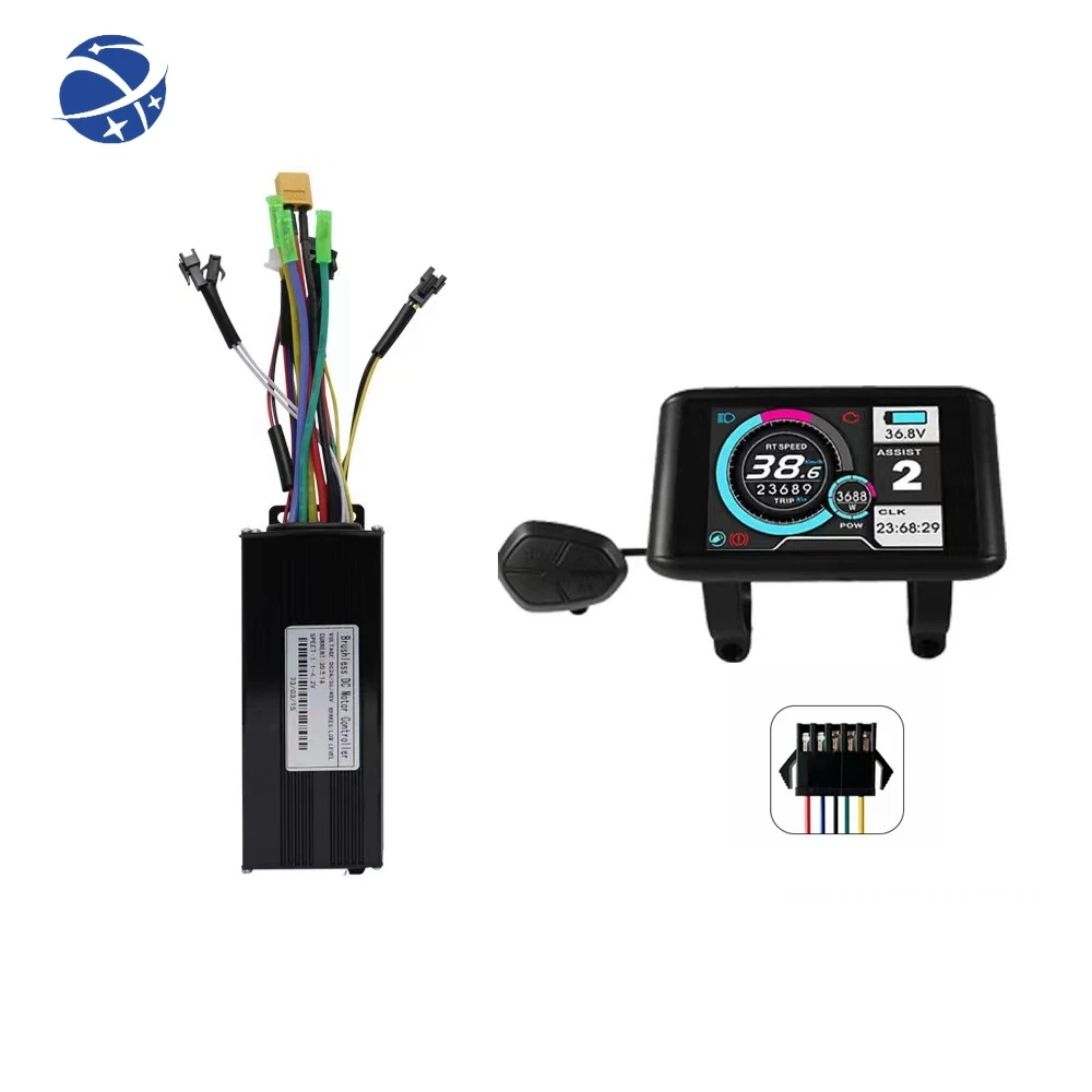 yyhc Electric bicycle 1000w 750w 36v 48v 30A three mode controller LCD colorful display brushless hub motor with self study func