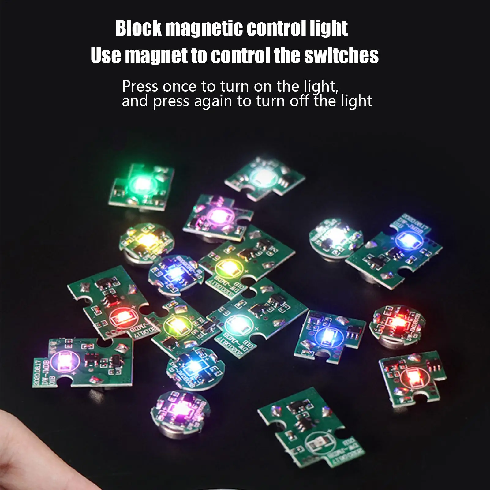 Mini lampe Led à commande magnétique, lumière sans fil, bricolage, fabrication de modèles, jouets, affichage de modèles Anime, LED pour Robots/modèle d'avion/voitures