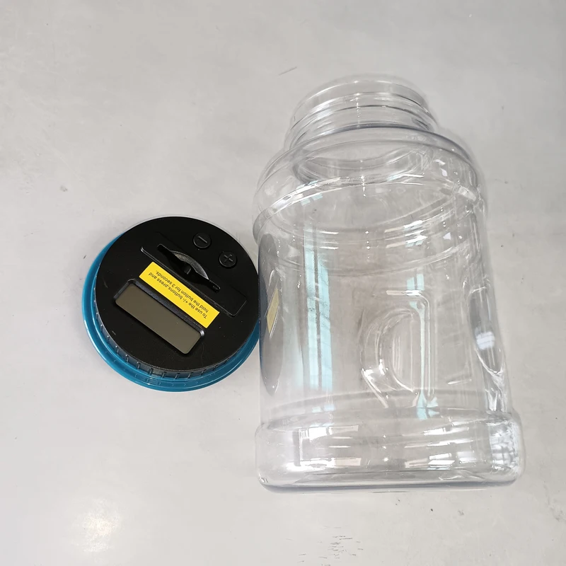 Dollar Coin Electronic Deposit Box Coin Counter Digital LCD Coin Counter Deposit Box Coin Storage Box Gift Christmas Gift for Hi