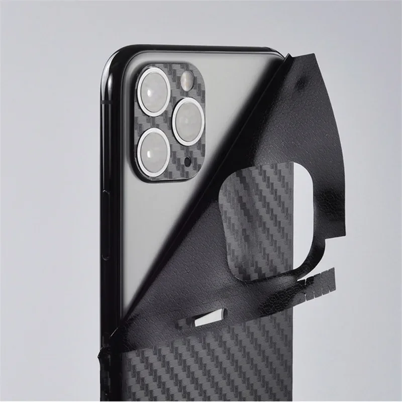 Carbon Fibre Phone Back Film Sticker For iPhone 15 Pro Max PVC Ultra Thin Film Phone Protector For iPhone 15Plus Accessories