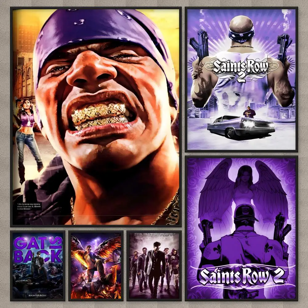 S-Saints R-Row The Third Remas Poster HD Wall Art Home Decor Waterproof Print Bedroom Garage Party Gift