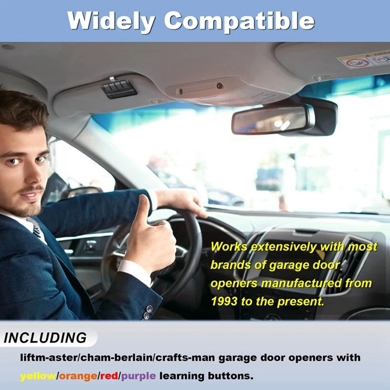 Mechanizm otwierania drzwi pilot do Liftmaster/szambelan/rzemieślnik/przełącznik Dip, zastępuje 972lm/974lm/372lm/374lm