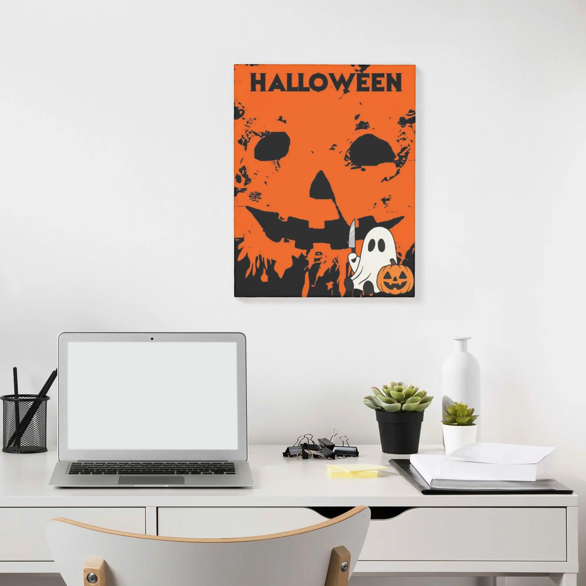 Unframed Canvas Wall Painting Happy Halloween Wall Decor Apartment  Home Decoration Gift Customerized Painting 40x50cm,