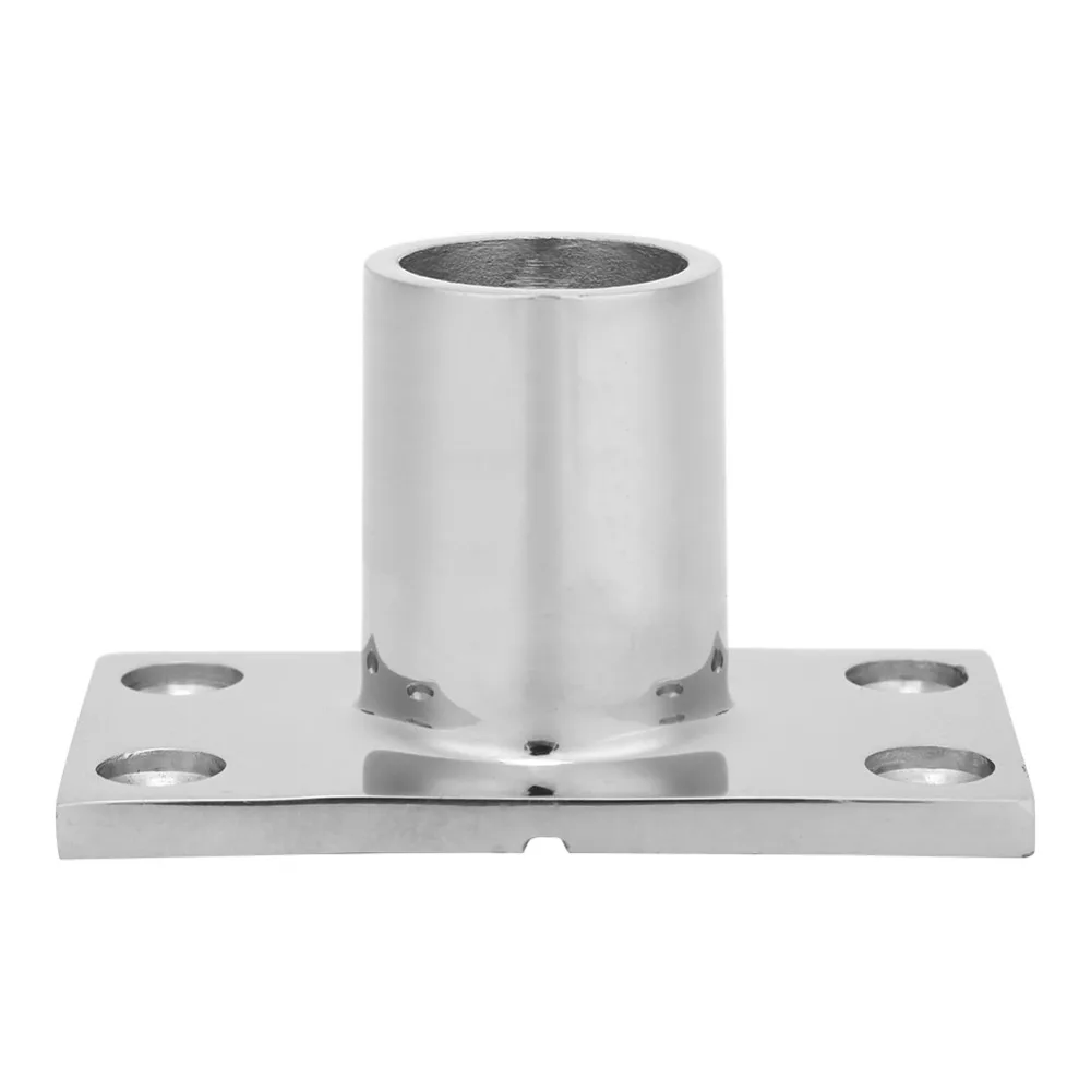316 Stainless Steel Boat Hand Rail Fitting 90 Degree 1 inch Marine Rectangular Base Fitting Rectangular Base