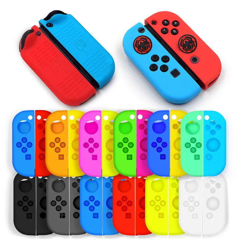 

Simple Solid Color Silicone Cover for Nintendo Switch Joycon Controller Small Controller Protective Cover