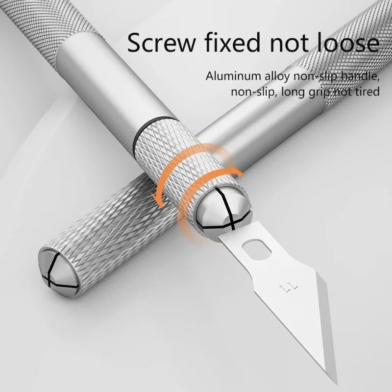 150Pcs #4A #4 #11 #17 Scalpel Knife Blades Engraving Non-Slip Metal Scalpel Knife Replacement Craft Blades PCB Repair Hand Tools