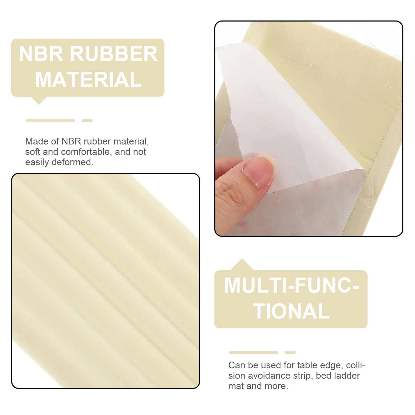 جدار حافة حامي ذاتية اللصق السلامة الوفير لجدول ركن درج السرير سلم حصيرة Nbr المطاط الحشو شريط أمان الطفل #4