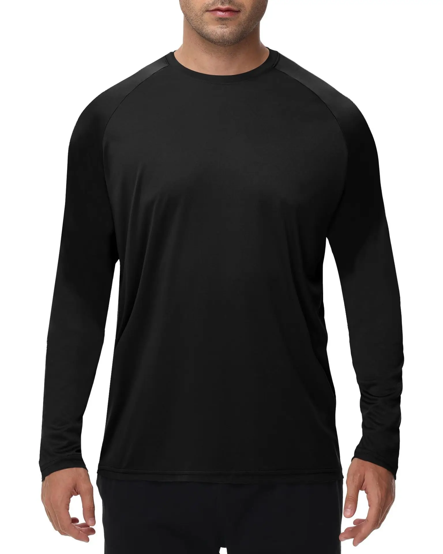 Camisas de hombre Camisas de protección solar Uv Spf Upf 50+ Camisetas elásticas de manga larga Rash Guard Pesca Correr Secado rápido Ligero