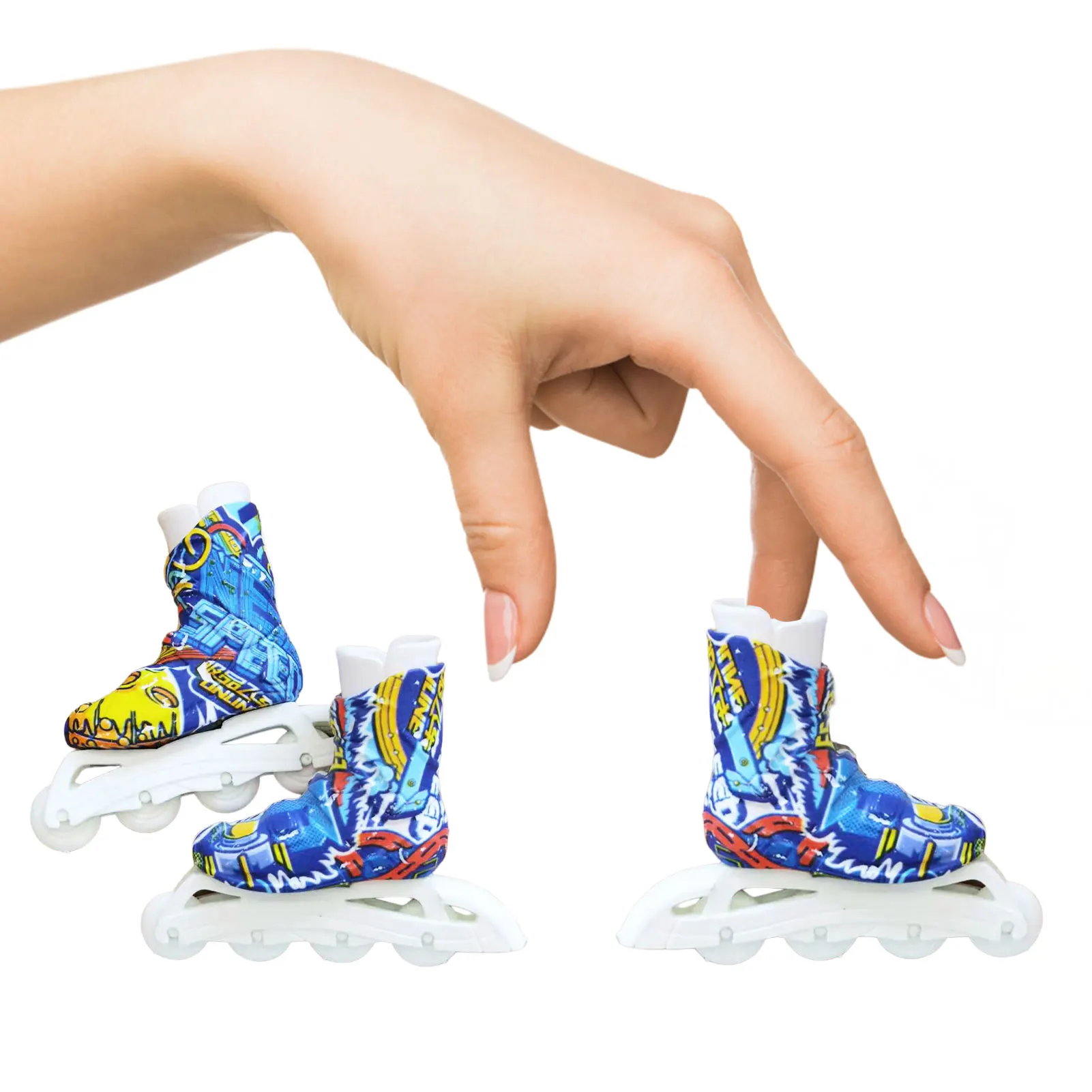 Mini Roller Skates For Fingers Mini Roller Skates Toys For Fingers Cool Mini Skateboard Shoes For Finger Breakdance Training