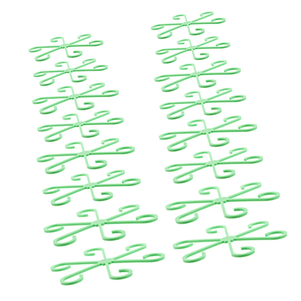 

16Pcs Plant Stem Support Climbing Houseplant Stakes Indoor Reusable Plastic Flower Support Rack Garden Supplies for Stable