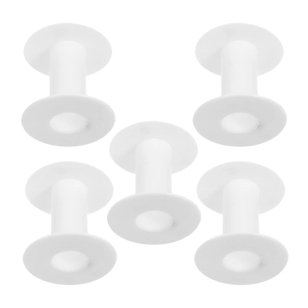 5 قطعة بكرات الأسلاك البلاستيكية I-شكل تصميم لخيوط الحبل تخزين الغزل قابل للتعديل التوتر سلسلة لفة بكرة الحرف الشريط مكبات