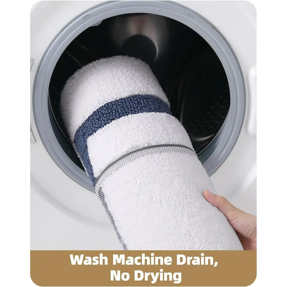 Tappetini da bagno in microfibra ultra morbidi, ad asciugatura rapida e antiscivolo 24x43 per bagno, lavanderia, doccia e vasca