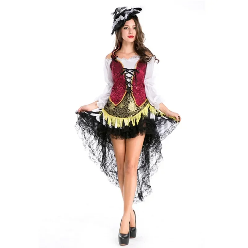 

Halloween Party Cosplay Pirate Fancy Dress Female Costume