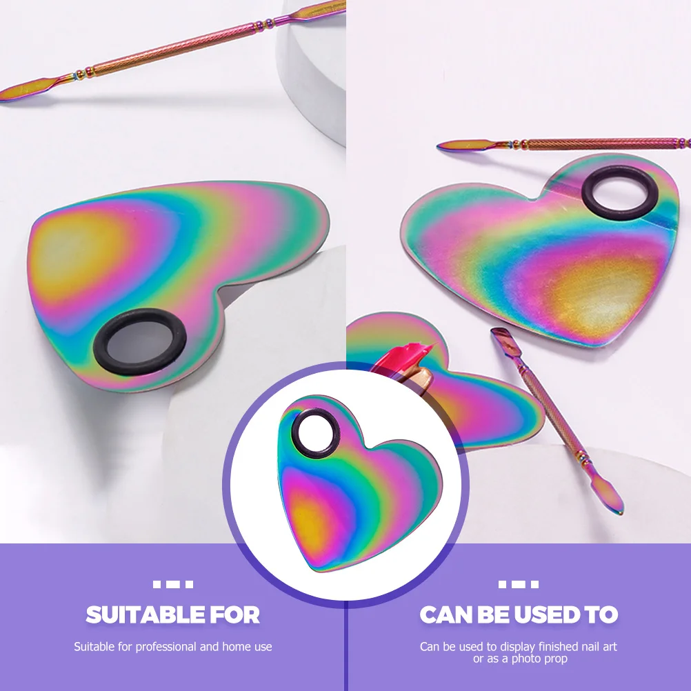 

Palette Makeup Mixing Manicure Accessories Powder Foundation Plates Nail Polish Color Spatulas Pallet Tool Art