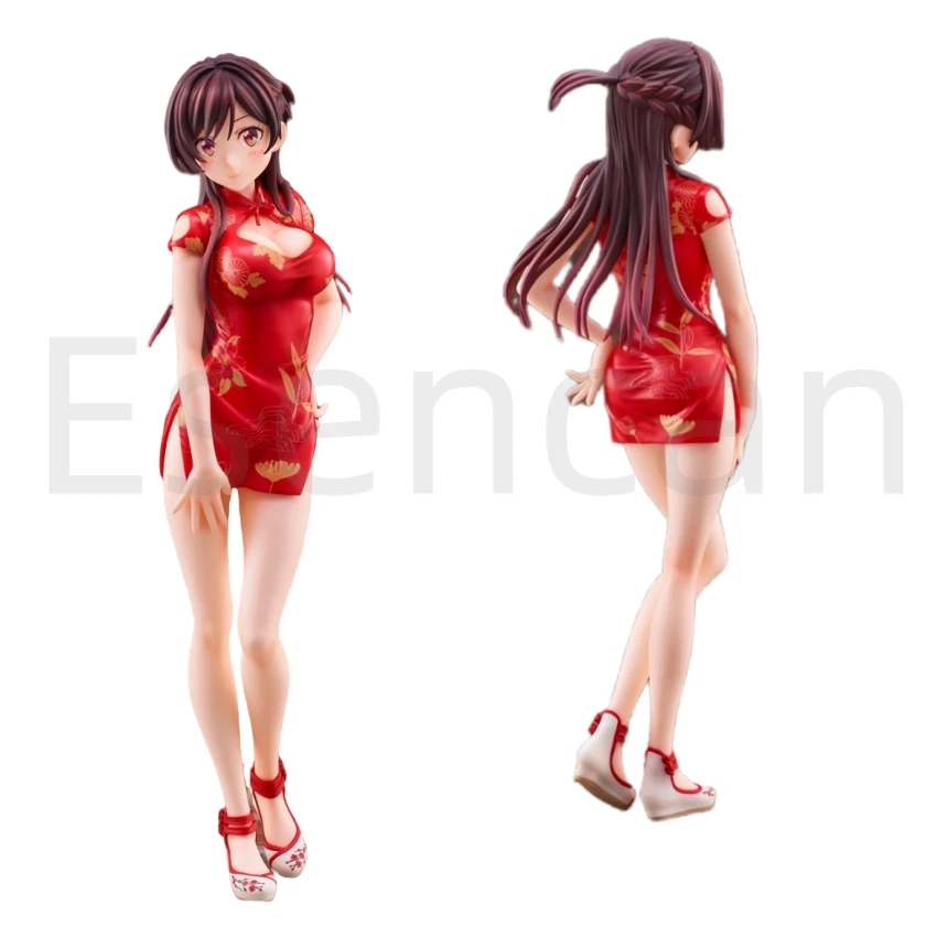 24cm Rental Girlfriend Figure Ichinose Chizuru Cheongsam Anime Girl PVC Action Figure Toy Mizuhara Chizuru Collection Model Doll