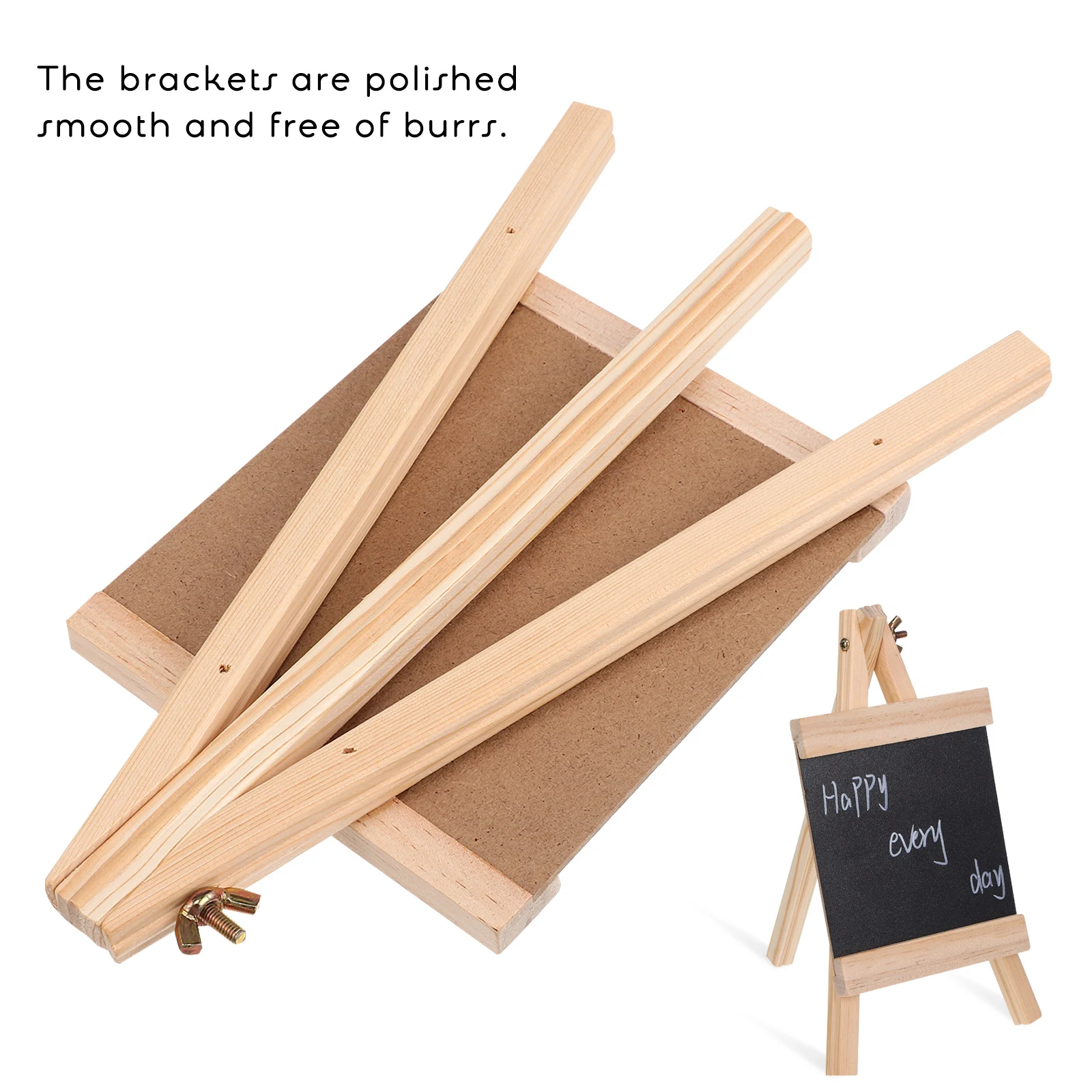 

Wooden Chalkboard Small Tabletop Blackboard Stand Restaurant Home Decor Easy Clean Portable Reusable Gift Menu Dessert Buffet