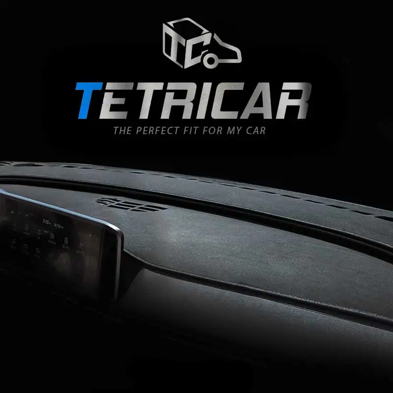 TETRICAR غطاء لوحة القيادة غير القابل للانزلاق جميع لوحة قيادة السيارة من جلد الغزال ملحقات السيارة ضبط GRANDEUR AVANTE SONATA TUCSON SANTAFE PALISADE GV70 GV80 G80 IONIQ SPORTAGE SORENTO CARNIVAL SELTOS K3 K5 K8 EV6 EV9 ALL N