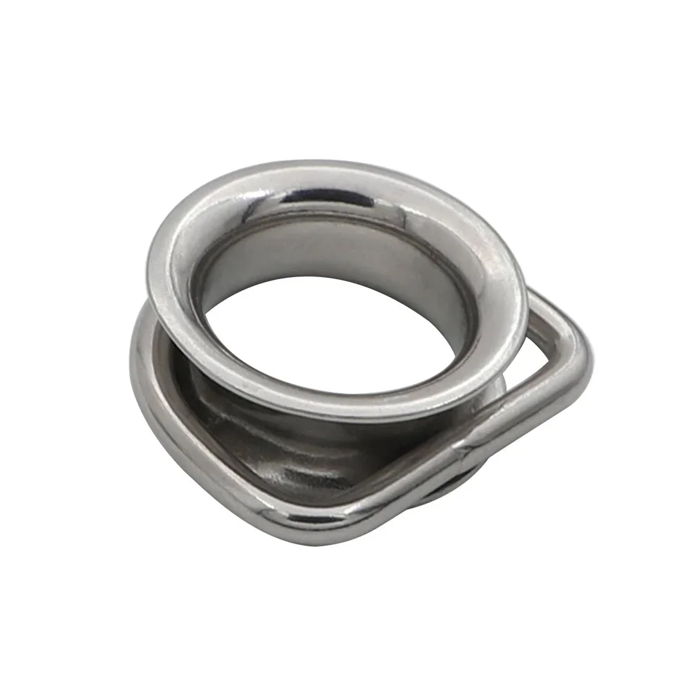 Stainless Steel 316 D Ring Thimble Marine Hardware Fittings for Sun Shade Sail Wire Rope Connection Rigging Accessories