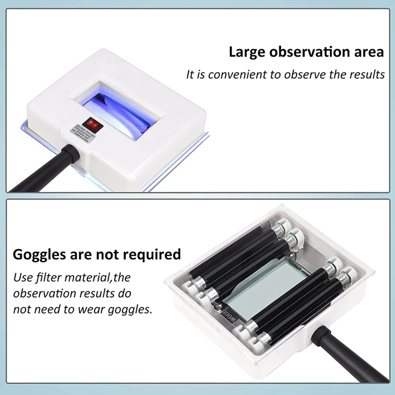 Woods Lamp Skin Analyzer Facial Woods Lamp Plastic With Shade Cloth For Skin Testing US Plug