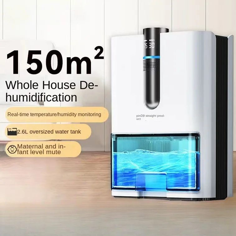 Energy-saving Dehumidifier for Indoor Moisture Removal, Large Capacity and Easy to Clean dehumidifier for home