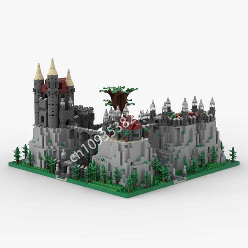 

4504 шт. MOC замок в горах замок строительные блоки детская рождественская игрушка подарок практические способности образование