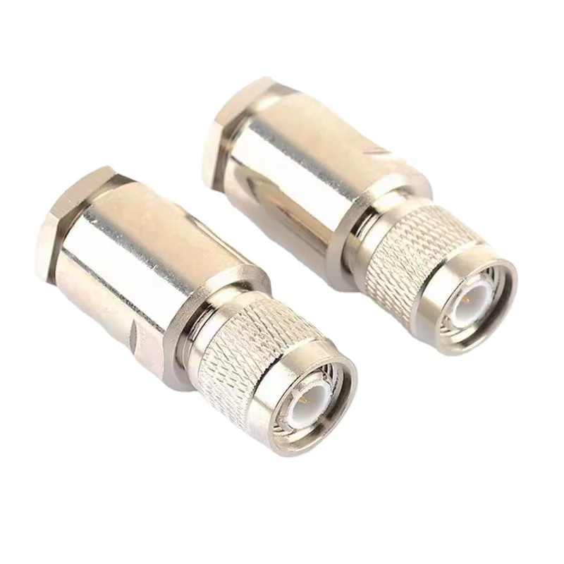 1-10Pcs TNC Male Plug Connector TNC Male Clamp Solder for RG8 RG213 RG165 LMR400 7D-FB Coax Cable Fast Delivery Brass Copper