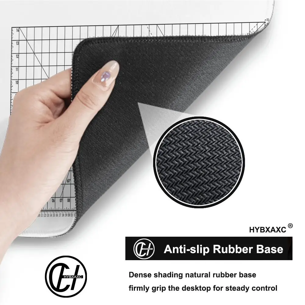 แผ่นรองเมาส์สีดําตัดโต๊ะ Kawaii แล็ปท็อปสํานักงาน Gaming Mousepad Minimalistic ยางคีย์บอร์ดแผ่นรองเม้าส์คอมพิวเตอร์พรม