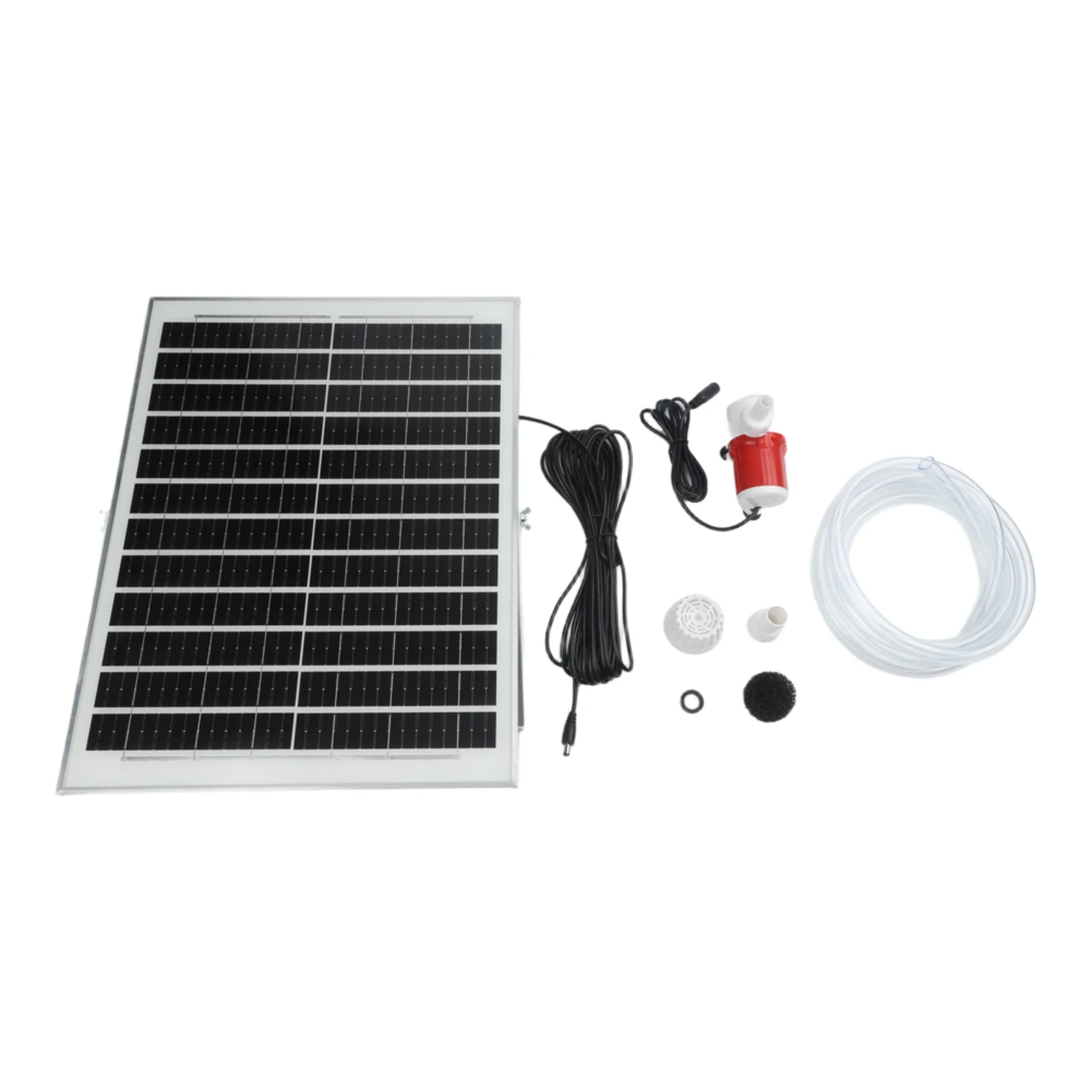 25W Solar Fountain 12V Brushless Motor 1100L/H Water Flow For Garden Pond With 2m Pipe High Lift Outdoor Decoration Tool